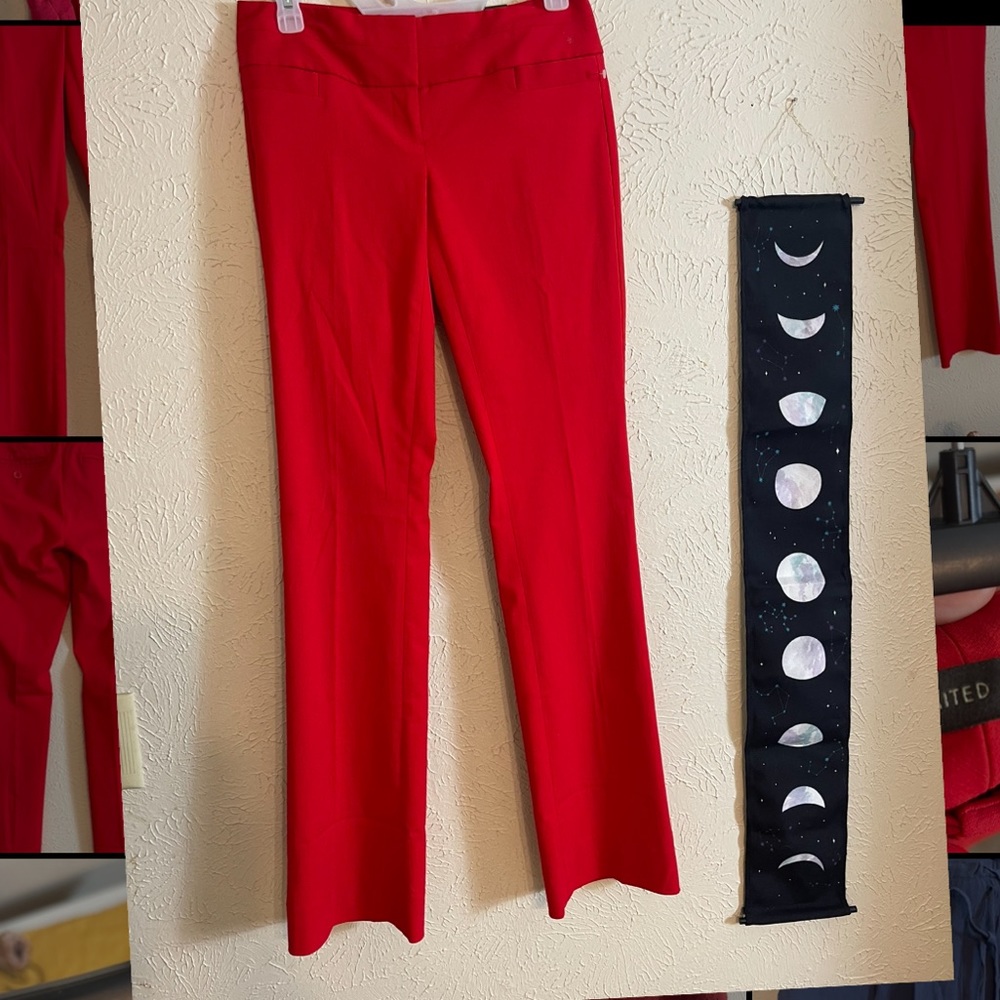 NWT Express red exact stretch bootcut pants (0)